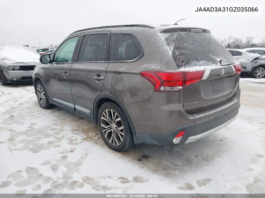 JA4AD3A31GZ035066 2016 Mitsubishi Outlander Sel