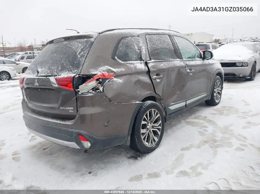 JA4AD3A31GZ035066 2016 Mitsubishi Outlander Sel