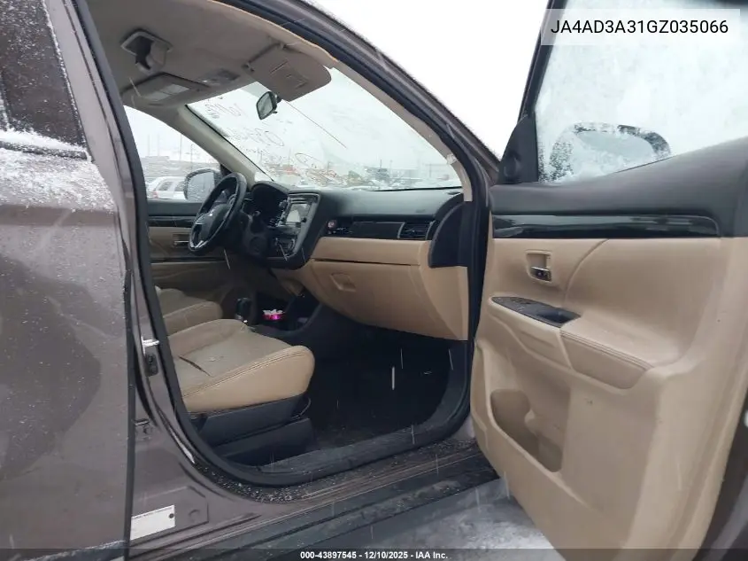JA4AD3A31GZ035066 2016 Mitsubishi Outlander Sel