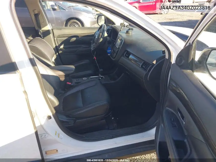 JA4AZ3A34GZ023818 2016 Mitsubishi Outlander Sel