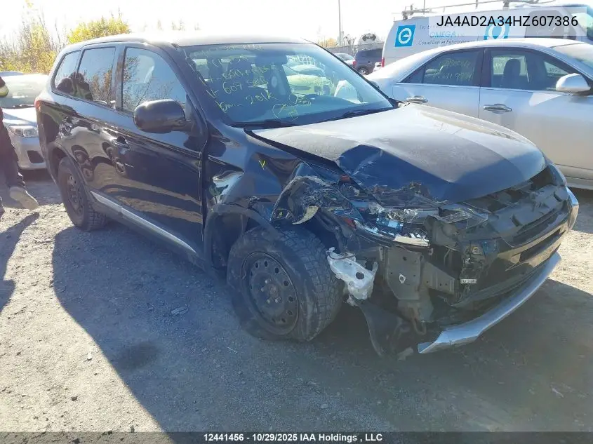 JA4AD2A34HZ607386 2017 Mitsubishi Outlander Es
