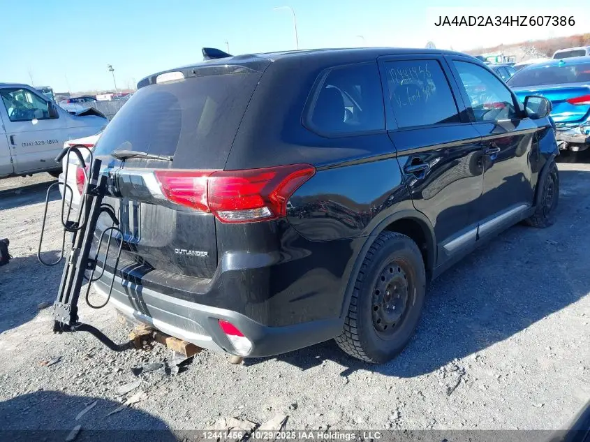 JA4AD2A34HZ607386 2017 Mitsubishi Outlander Es
