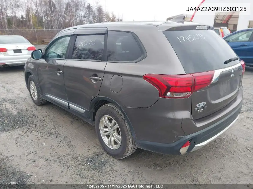 JA4AZ2A39HZ603125 2017 Mitsubishi Outlander Es