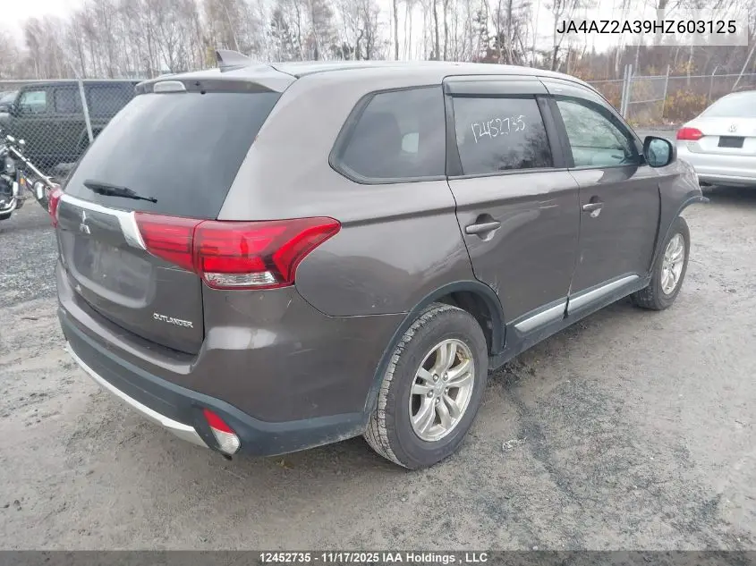 JA4AZ2A39HZ603125 2017 Mitsubishi Outlander Es