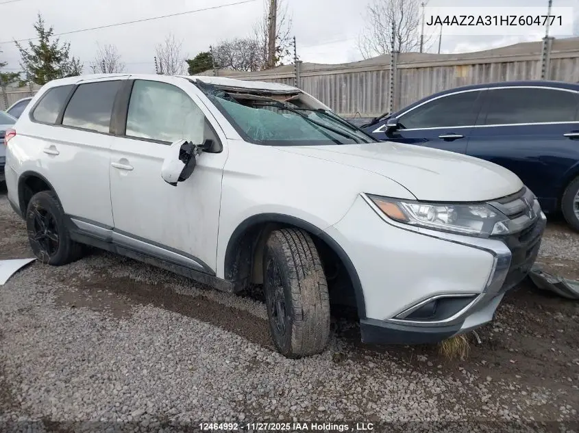 JA4AZ2A31HZ604771 2017 Mitsubishi Outlander Es