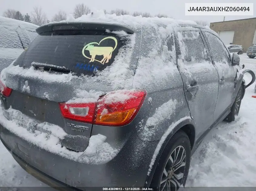 JA4AR3AUXHZ060494 2017 Mitsubishi Outlander Sport 2.0 Le