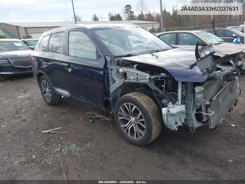 JA4AD3A33HZ037631 2017 Mitsubishi Outlander Se/Sel