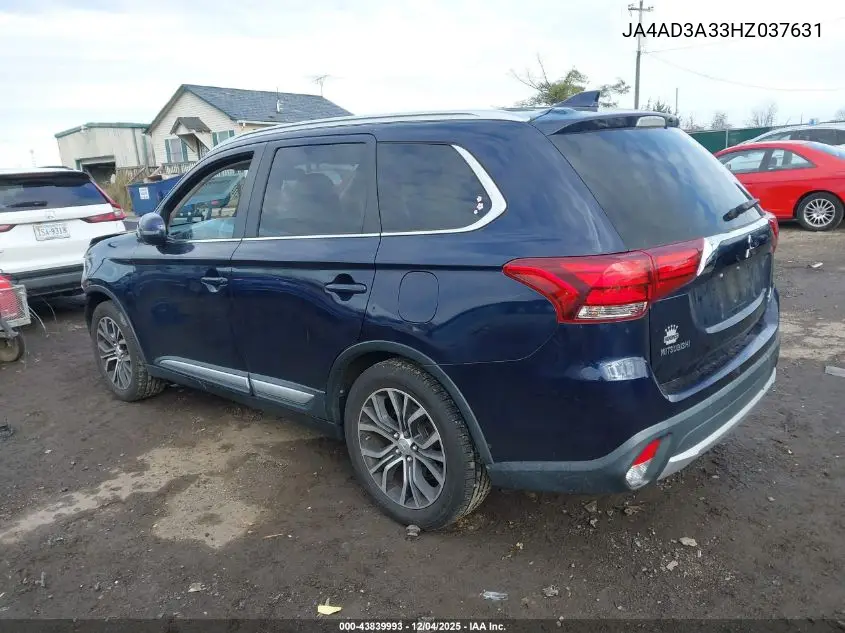 JA4AD3A33HZ037631 2017 Mitsubishi Outlander Se/Sel