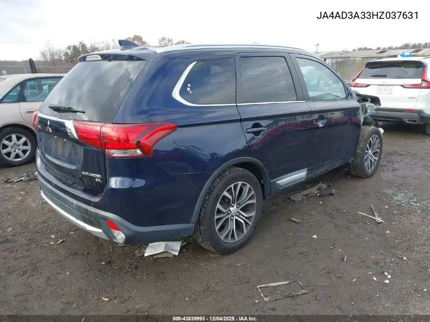 JA4AD3A33HZ037631 2017 Mitsubishi Outlander Se/Sel