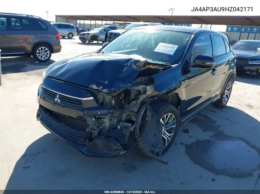 JA4AP3AU9HZ042171 2017 Mitsubishi Outlander Sport 2.0 Es/2.0 Le