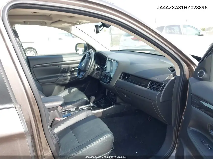 2017 Mitsubishi Outlander Se/Sel VIN: JA4AZ3A31HZ028895 Lot: 45024497
