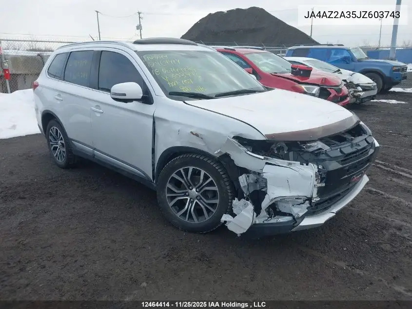 JA4AZ2A35JZ603743 2018 Mitsubishi Outlander