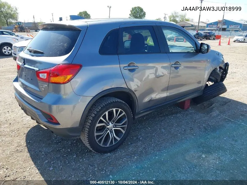 JA4AP3AW3JU018999 2018 Mitsubishi Outlander Sport 2.4 Se