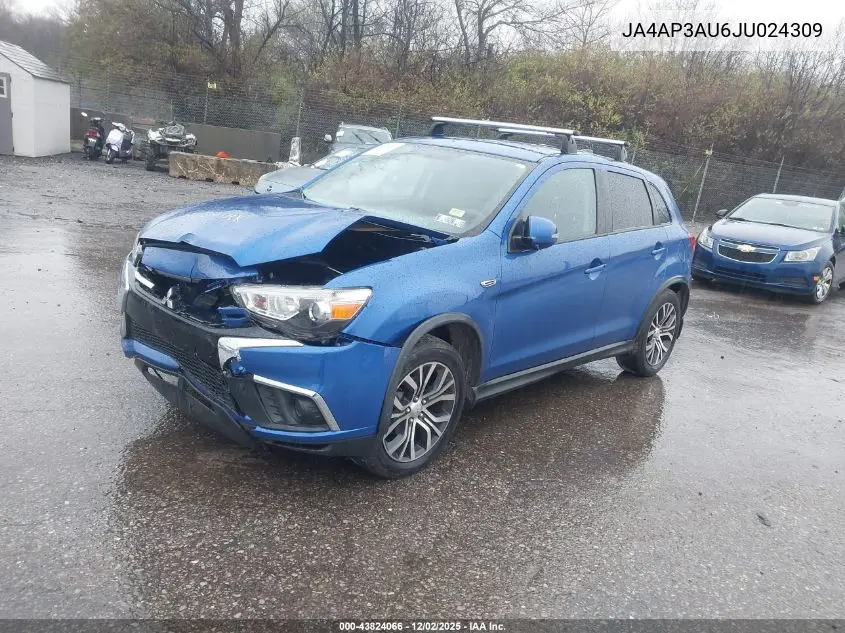 JA4AP3AU6JU024309 2018 Mitsubishi Outlander Sport 2.0 Es/2.0 Le
