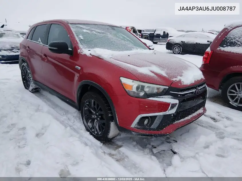 JA4AP3AU6JU008787 2018 Mitsubishi Outlander Sport 2.0 Le