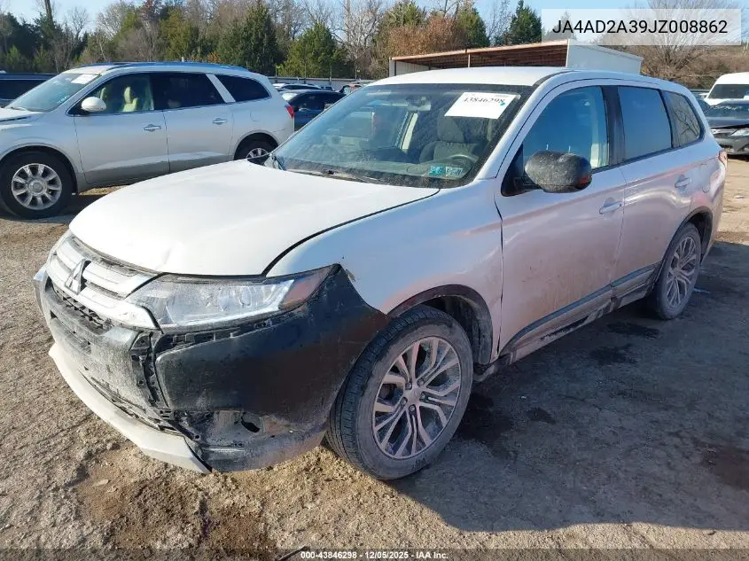 JA4AD2A39JZ008862 2018 Mitsubishi Outlander Es