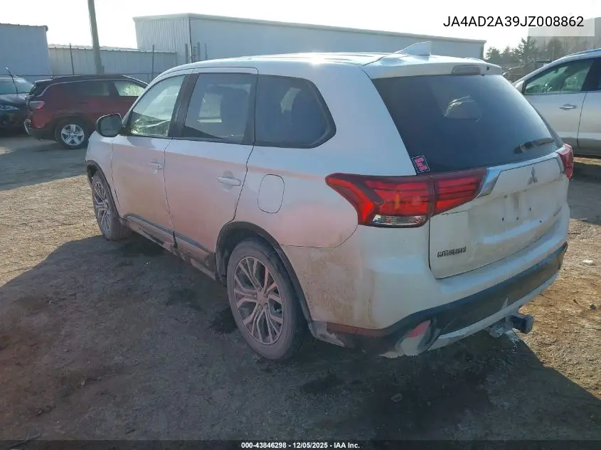 JA4AD2A39JZ008862 2018 Mitsubishi Outlander Es