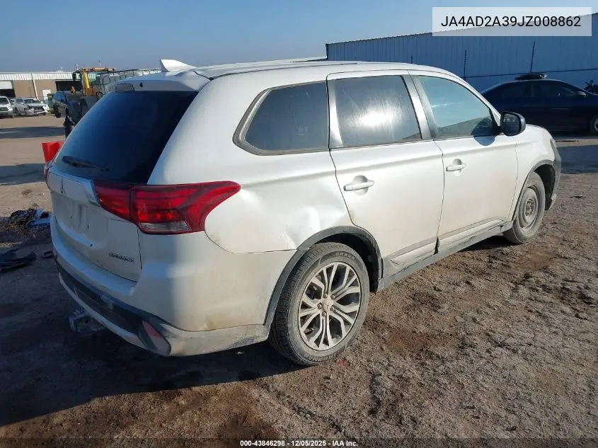 JA4AD2A39JZ008862 2018 Mitsubishi Outlander Es