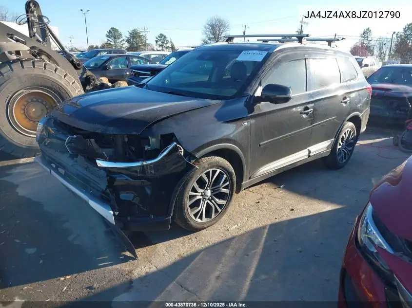 JA4JZ4AX8JZ012790 2018 Mitsubishi Outlander Gt