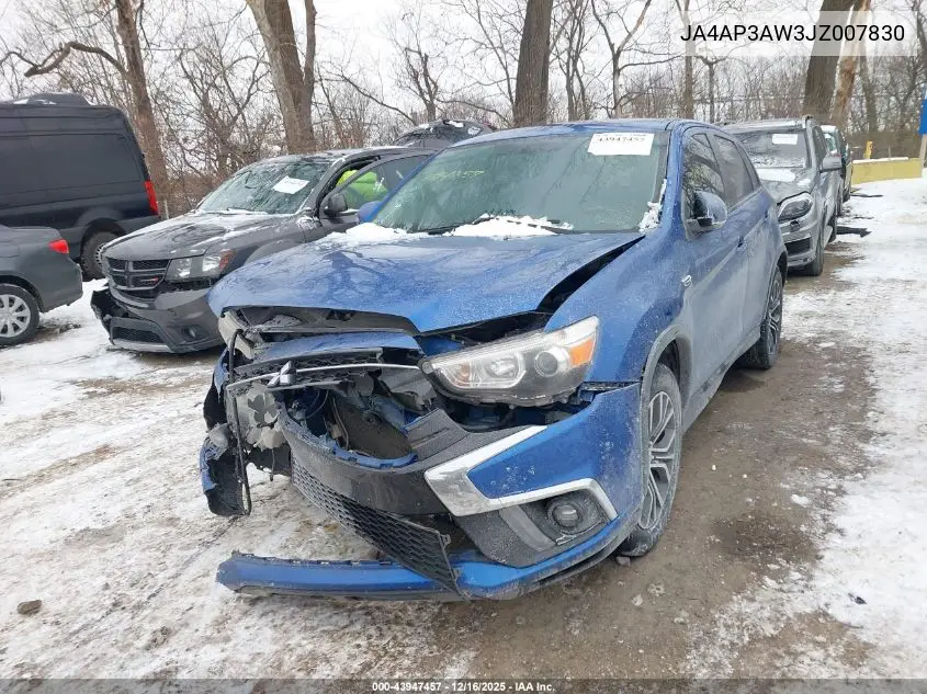 JA4AP3AW3JZ007830 2018 Mitsubishi Outlander Sport 2.4 Se