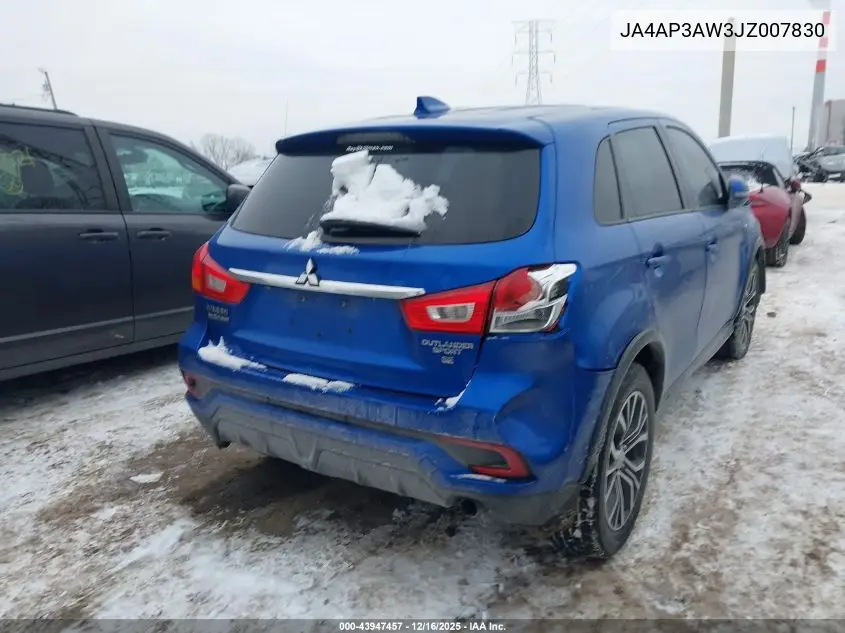 JA4AP3AW3JZ007830 2018 Mitsubishi Outlander Sport 2.4 Se