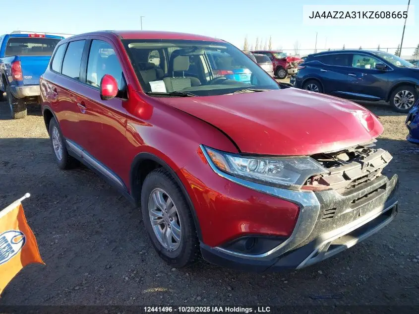 JA4AZ2A31KZ608665 2019 Mitsubishi Outlander Es