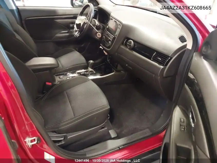 JA4AZ2A31KZ608665 2019 Mitsubishi Outlander Es