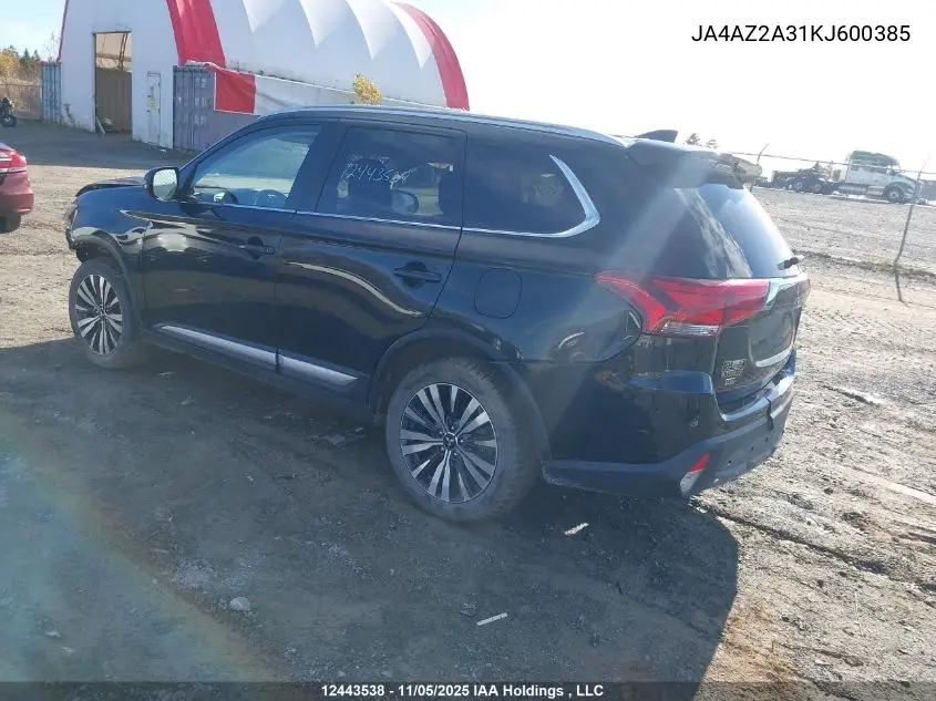 JA4AZ2A31KJ600385 2019 Mitsubishi Outlander Es