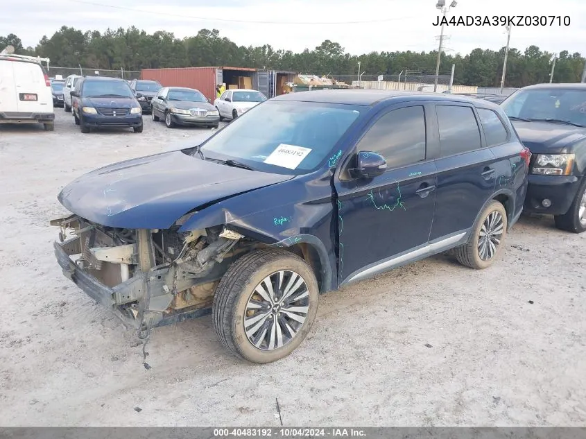 JA4AD3A39KZ030710 2019 Mitsubishi Outlander Se