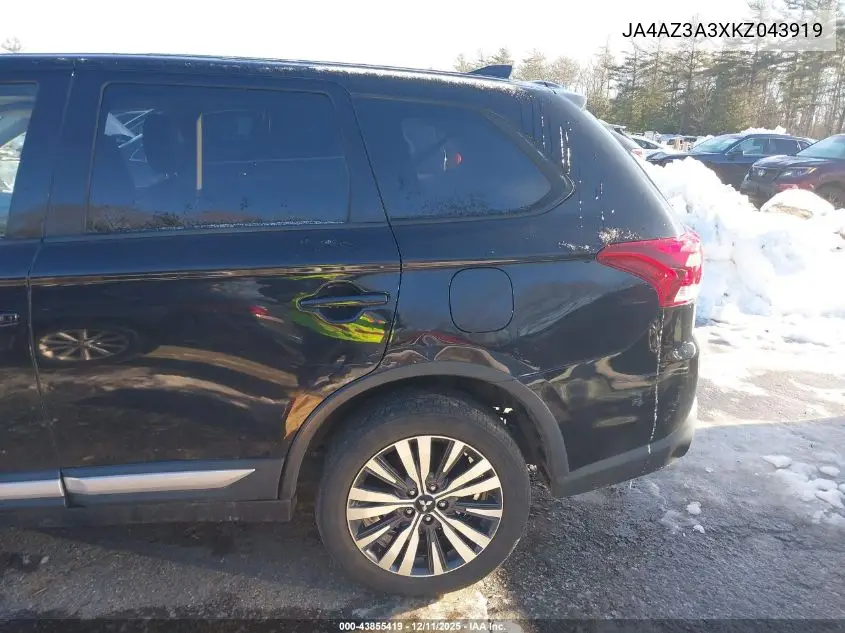 JA4AZ3A3XKZ043919 2019 Mitsubishi Outlander Se