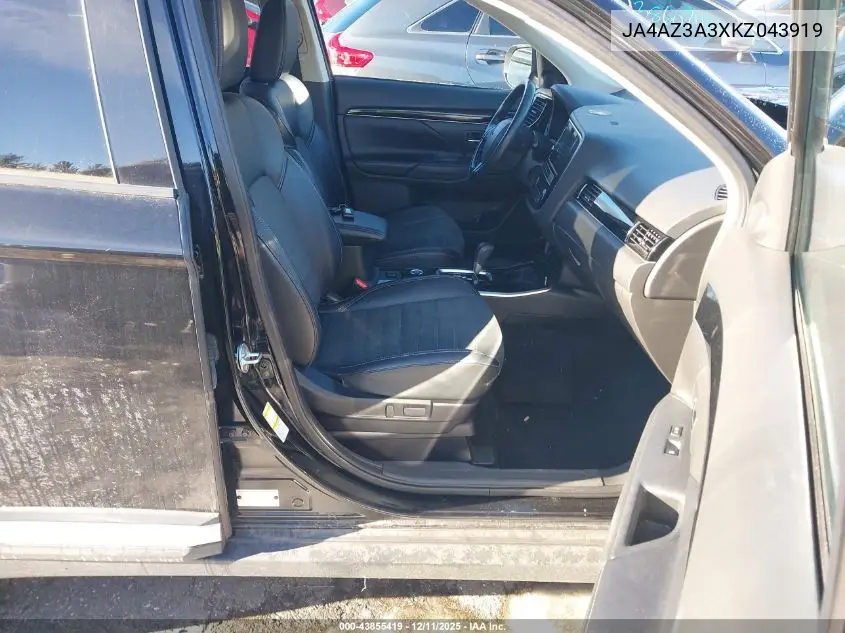 JA4AZ3A3XKZ043919 2019 Mitsubishi Outlander Se