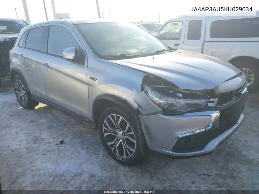 JA4AP3AU5KU029034 2019 Mitsubishi Outlander Sport 2.0 Es