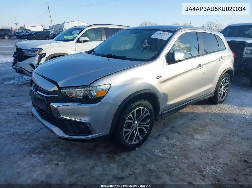 JA4AP3AU5KU029034 2019 Mitsubishi Outlander Sport 2.0 Es