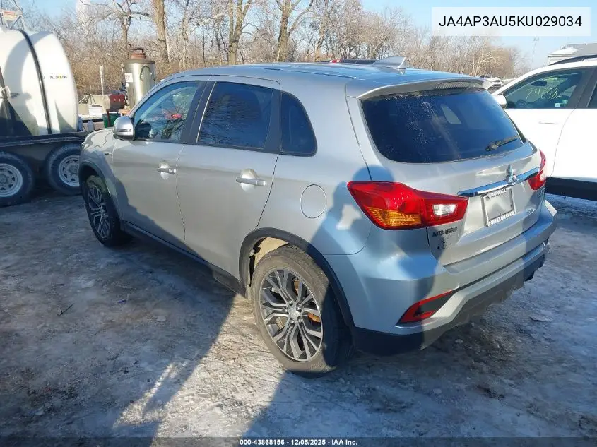 JA4AP3AU5KU029034 2019 Mitsubishi Outlander Sport 2.0 Es