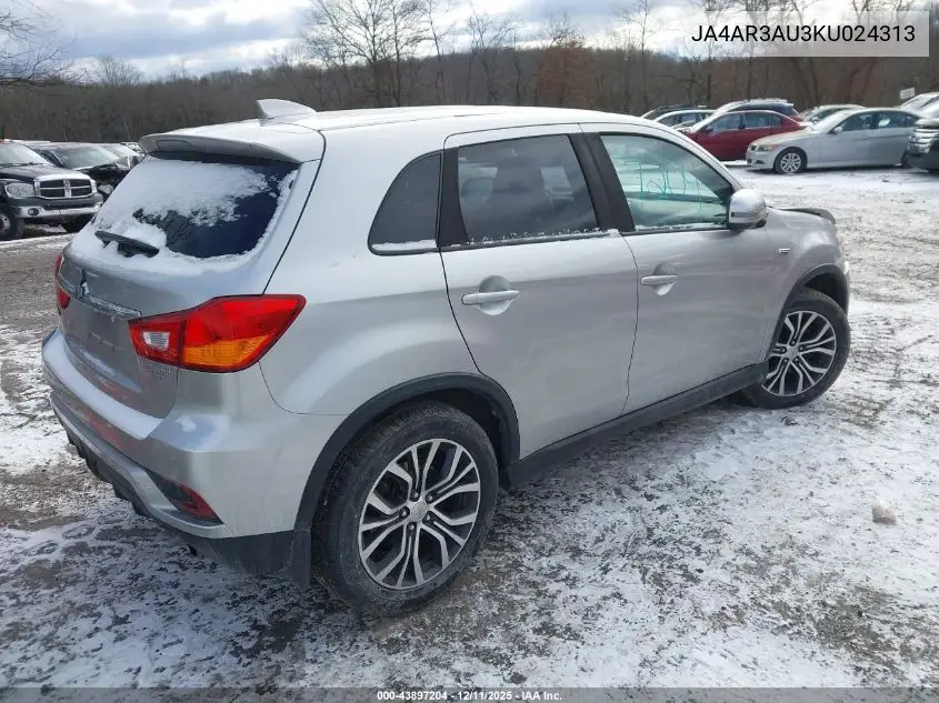 JA4AR3AU3KU024313 2019 Mitsubishi Outlander Sport 2.0 Es