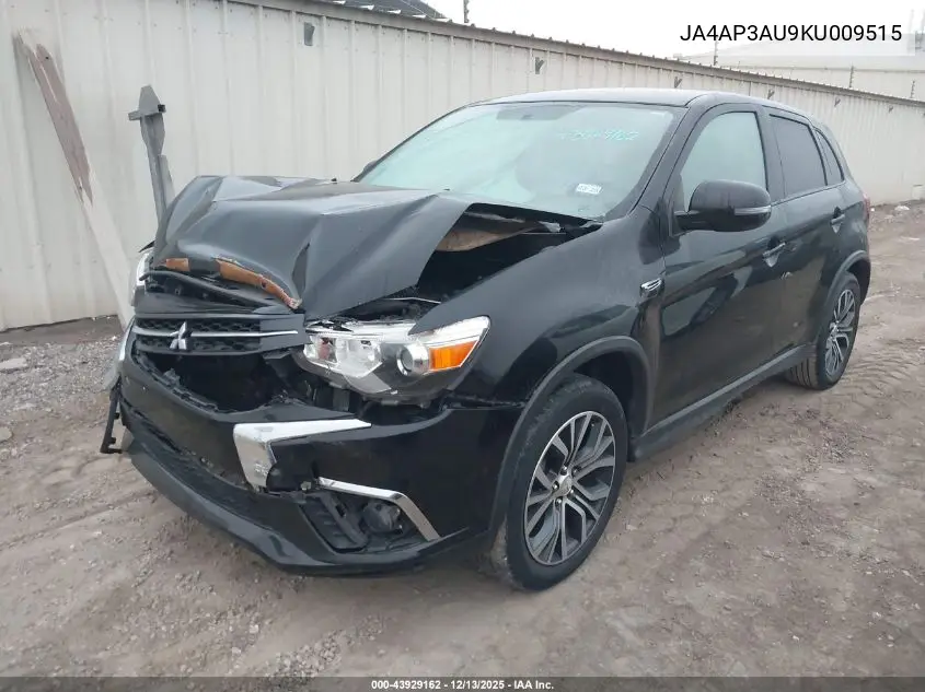 JA4AP3AU9KU009515 2019 Mitsubishi Outlander Sport 2.0 Es