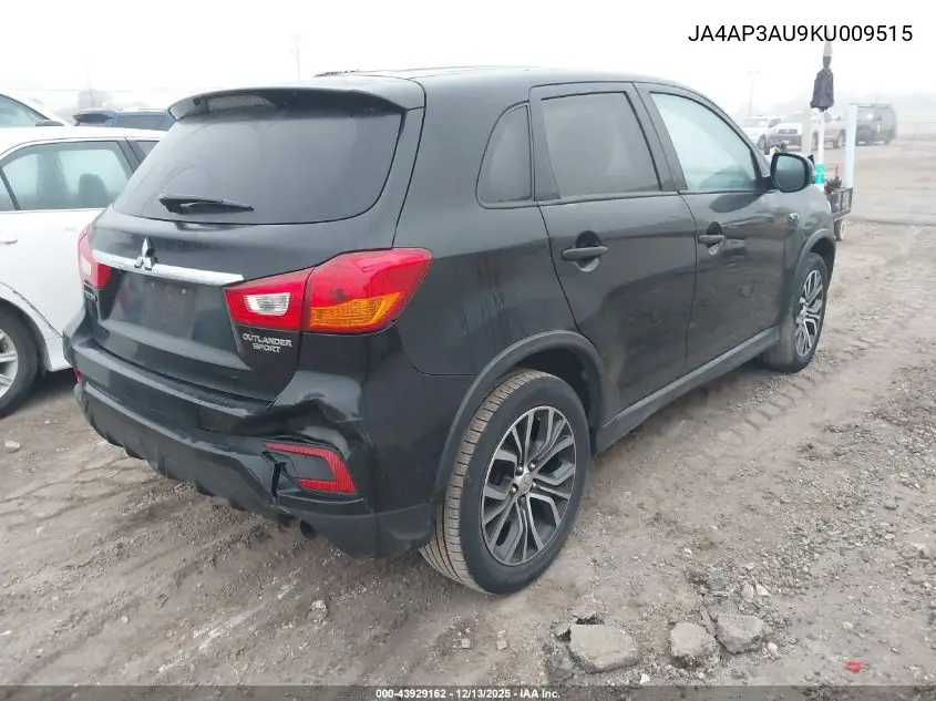JA4AP3AU9KU009515 2019 Mitsubishi Outlander Sport 2.0 Es