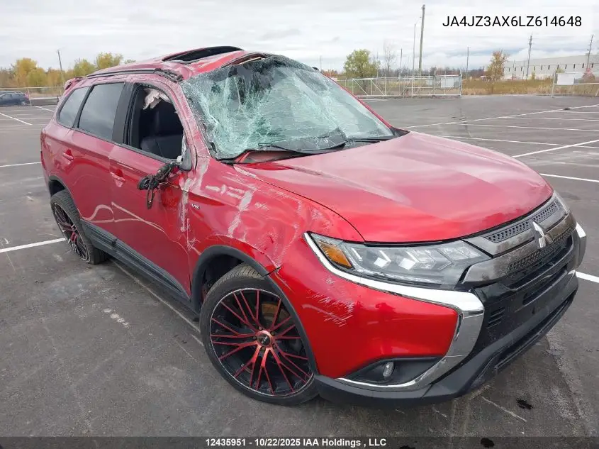JA4JZ3AX6LZ614648 2020 Mitsubishi Outlander