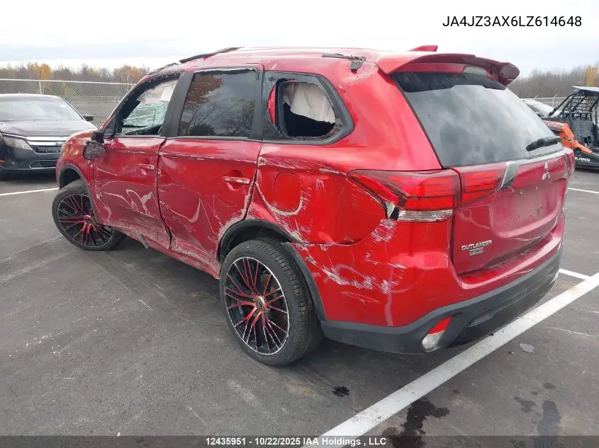 JA4JZ3AX6LZ614648 2020 Mitsubishi Outlander