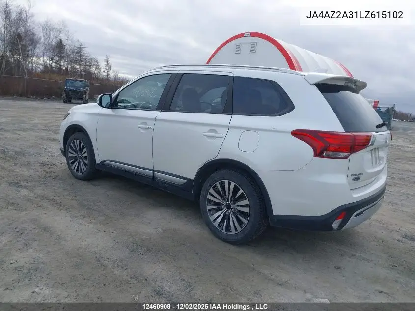 JA4AZ2A31LZ615102 2020 Mitsubishi Outlander Es