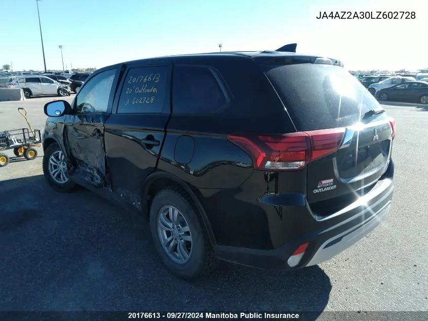 JA4AZ2A30LZ602728 2020 Mitsubishi Outlander Es