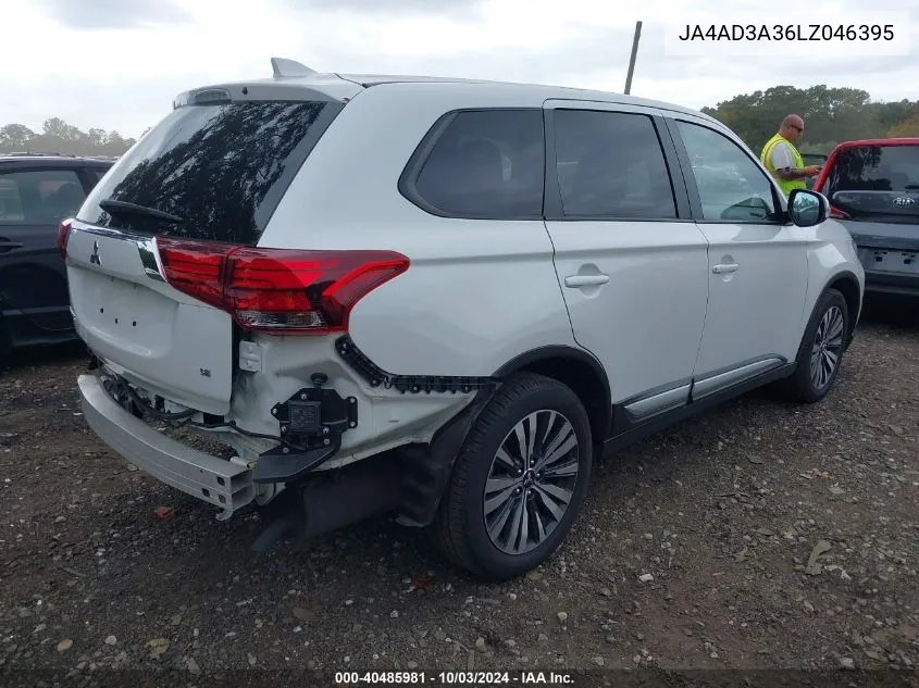 JA4AD3A36LZ046395 2020 Mitsubishi Outlander Se 2.4