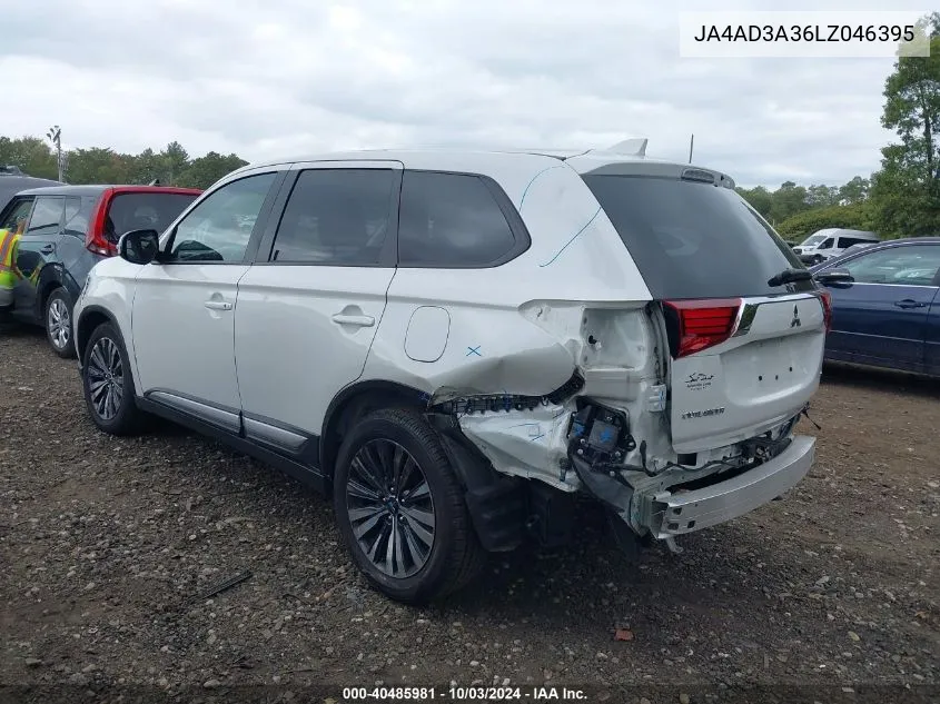 JA4AD3A36LZ046395 2020 Mitsubishi Outlander Se 2.4