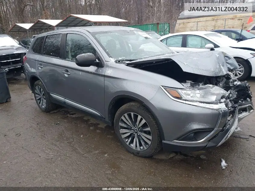 JA4AZ3A31LZ004332 2020 Mitsubishi Outlander Es 2.4 S-Awc