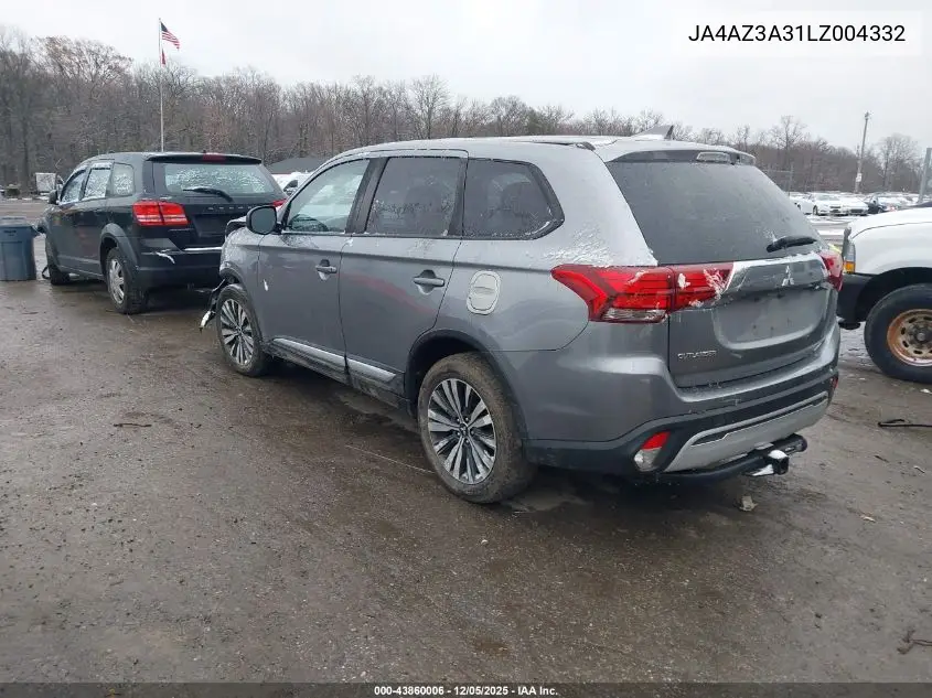 JA4AZ3A31LZ004332 2020 Mitsubishi Outlander Es 2.4 S-Awc