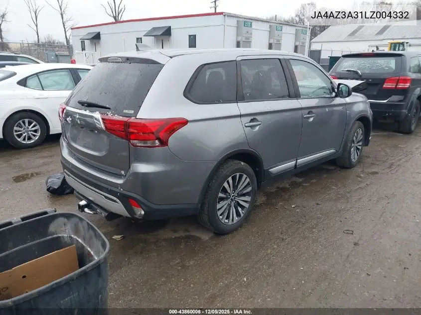 JA4AZ3A31LZ004332 2020 Mitsubishi Outlander Es 2.4 S-Awc