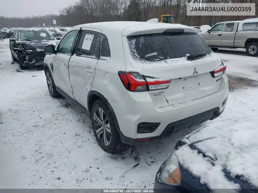 JA4AR3AU4LU000359 2020 Mitsubishi Outlander Sport 2.0 Es