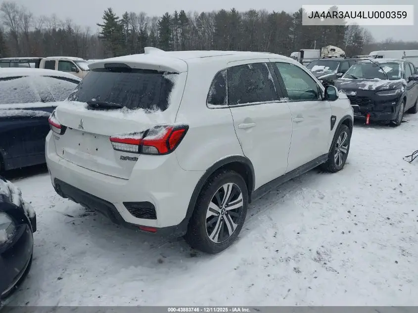 JA4AR3AU4LU000359 2020 Mitsubishi Outlander Sport 2.0 Es