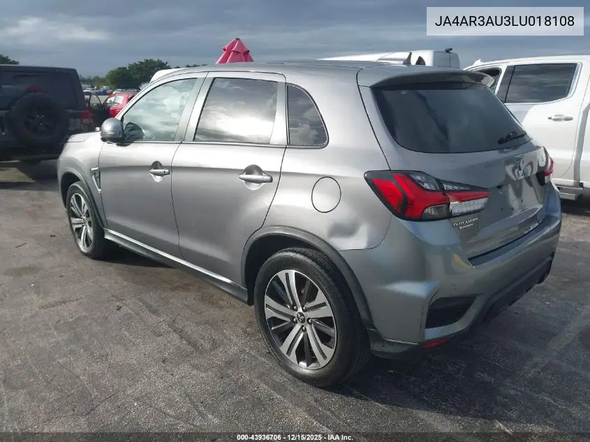 JA4AR3AU3LU018108 2020 Mitsubishi Outlander Sport 2.0 Be Awc/2.0 Es Awc/2.0 Se Awc/2.0 Sp Awc