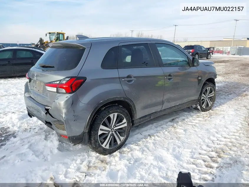 JA4APUAU7MU022157 2021 Mitsubishi Outlander Sport 2.0 Be 2Wd/2.0 Es 2Wd/2.0 Le 2Wd/2.0 S 2Wd